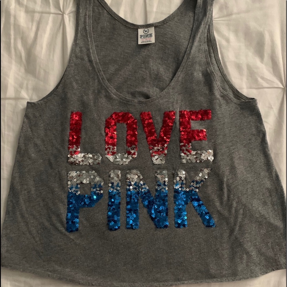 VICTORIA SECRET PINK BLING TANK TOP